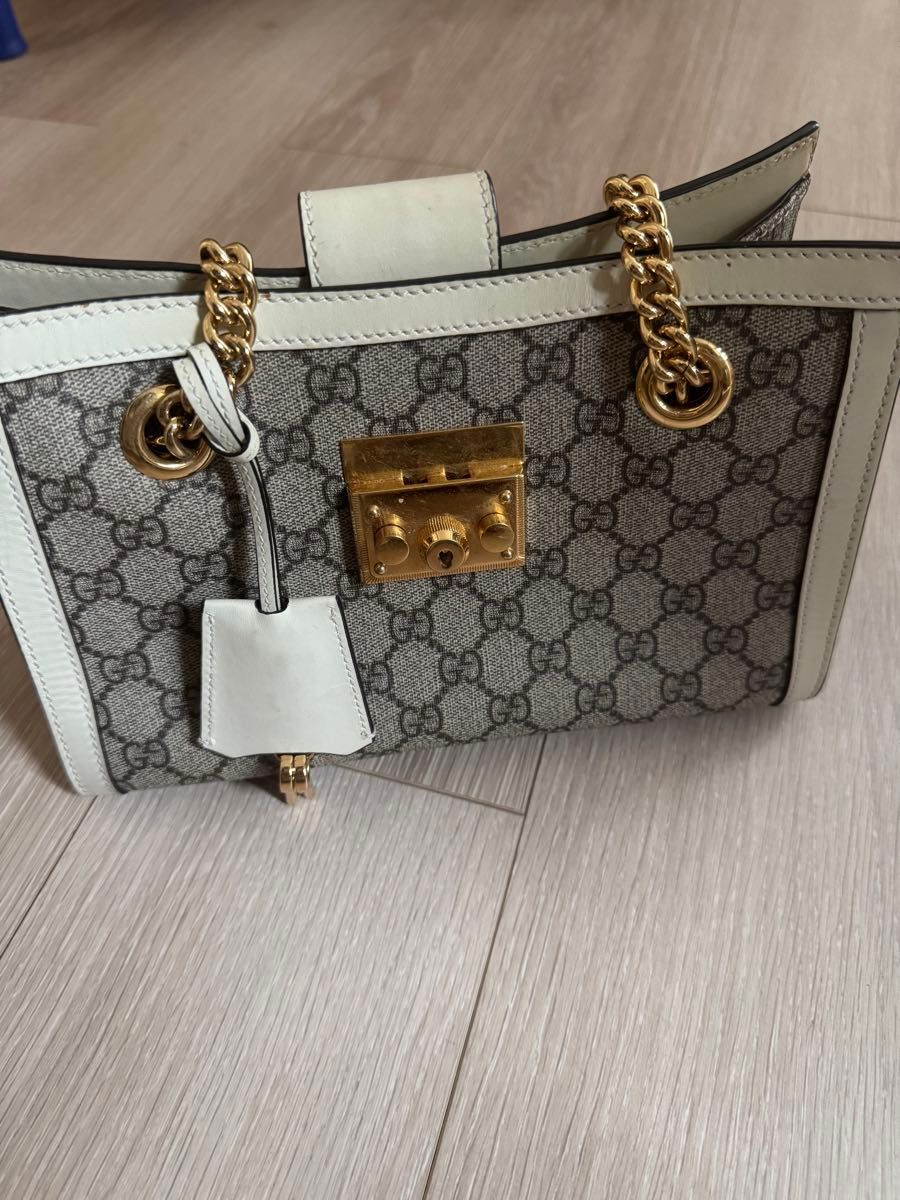*GUCCI*〔パドロック〕ミディアム トートバッグ グッチ パドロック GGスプリーム ミディアム ビー トートバッグ
