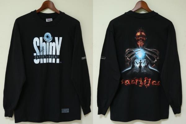 非売品 サンプル 2000年 Shiny Entertainment Sacrifice USA製 M ビンテージ 長袖 Tシャツ ゲーム サクリファイス 神々の咆哮/ アート 企業_画像1