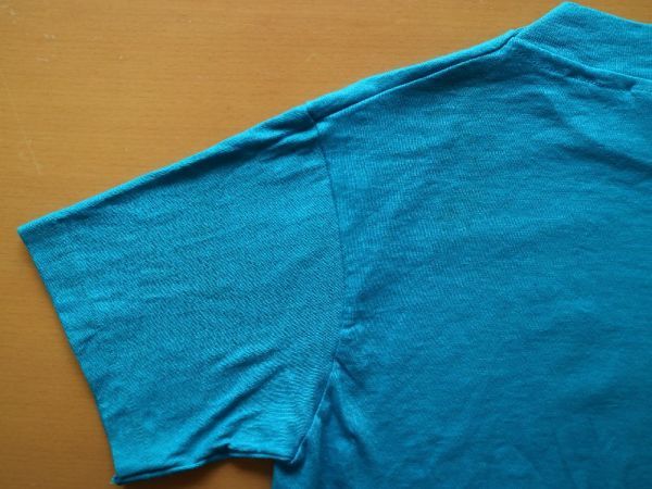 未使用 ! 80s USA製 ビンテージ Hanes ハワイ HAWAII Tシャツ コットン 100% デッドストック を洗濯済 / アロハ シャツ オールド サーフ_左袖に薄いシミ