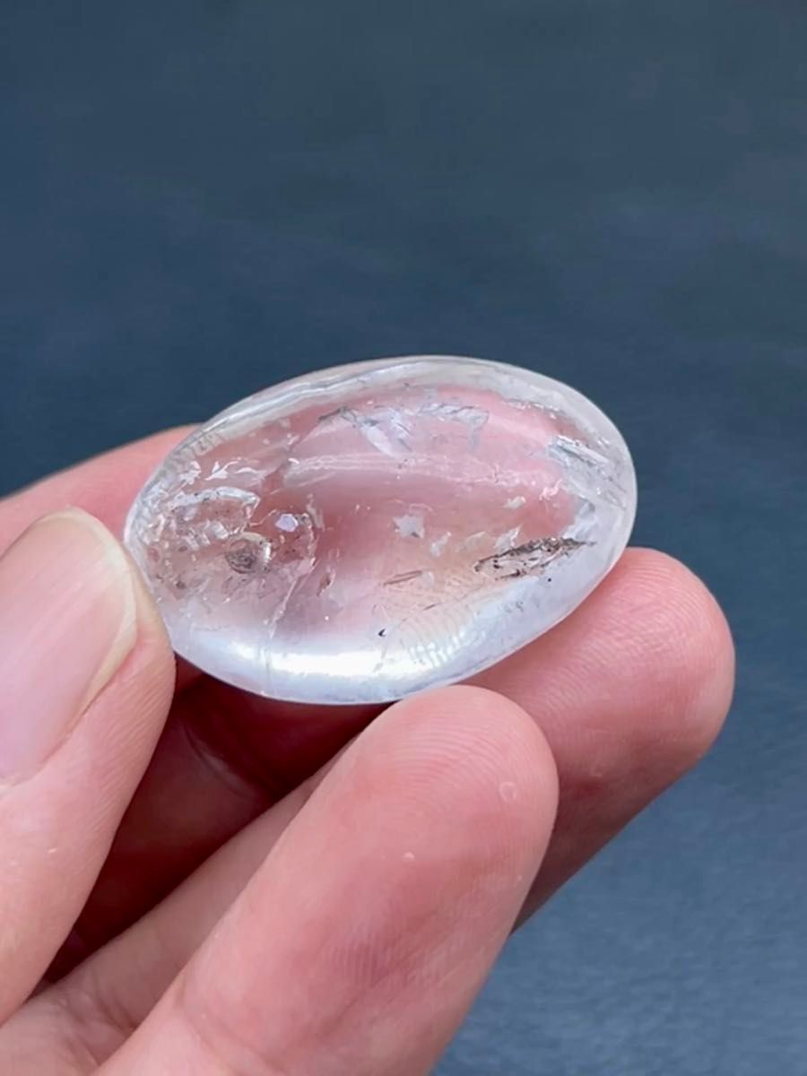 レア★天然水入り水晶 気泡入り 虹入り ルース パワーストーン 浄化