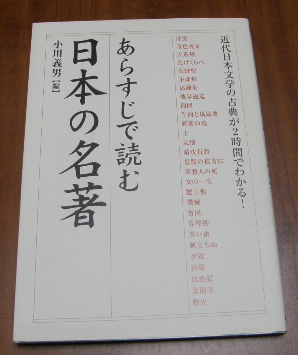 ★15★あらすじで読む日本の名著　 近代文学の古典が2時間でわかる　小川義男★_画像1