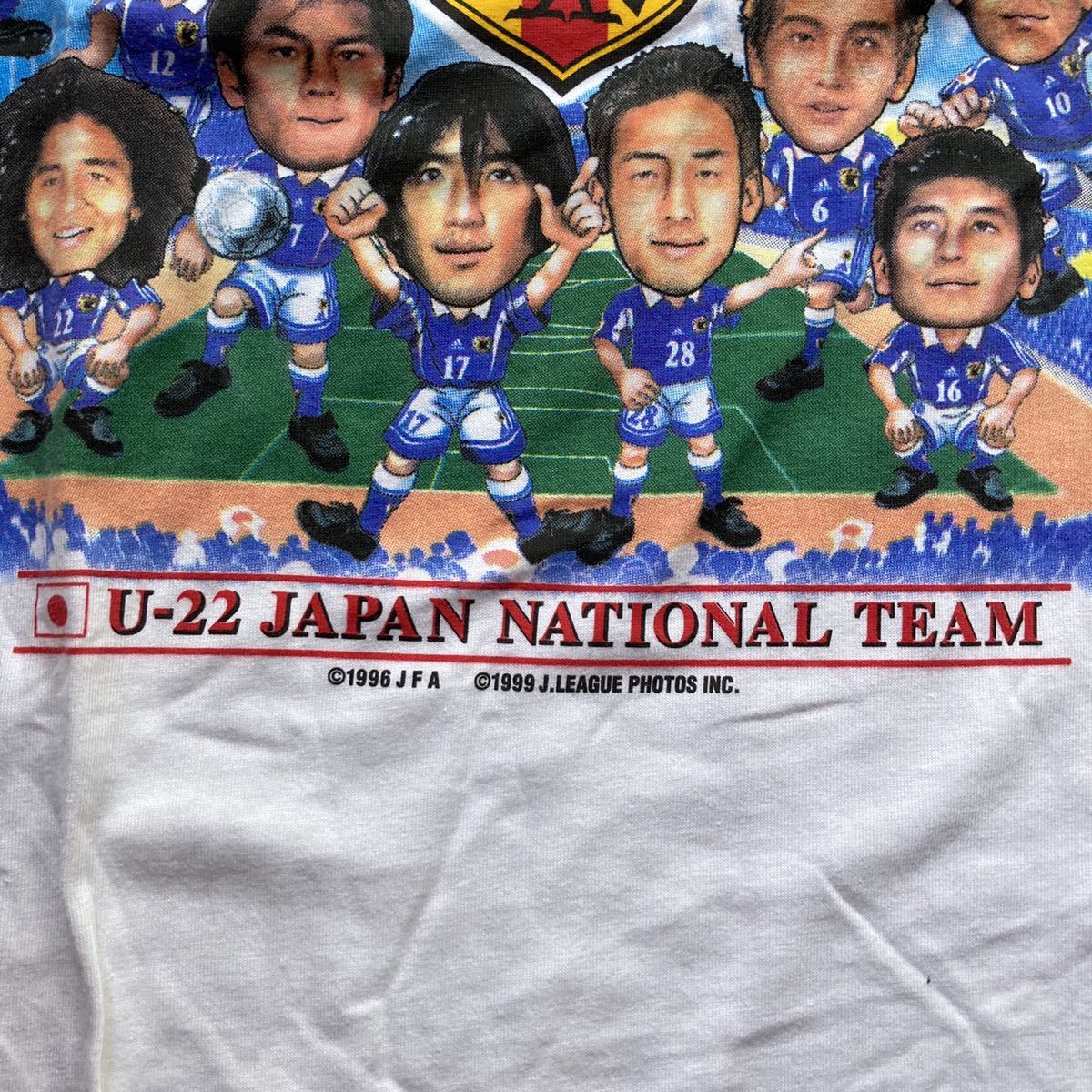 [新品/デッドストック] FLAGS TOWN JFA U-22日本代表 黄金世代 2000年 シドニー五輪予選 記念Tシャツ 中田英寿 中村俊輔 小野伸二 遠藤保仁_画像4