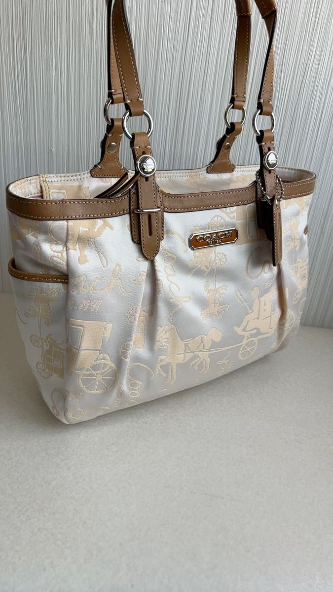 COACH コーチ トートバッグ ショルダーバッグ 馬車柄