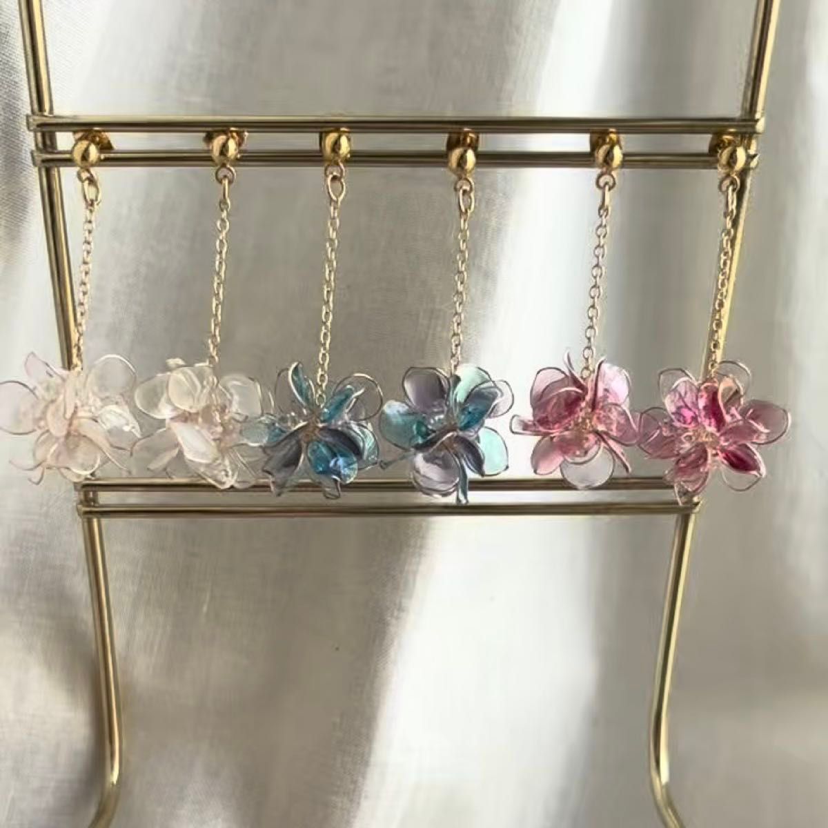 【新作だけど特別価格】Flowerボールピアス/イヤリング