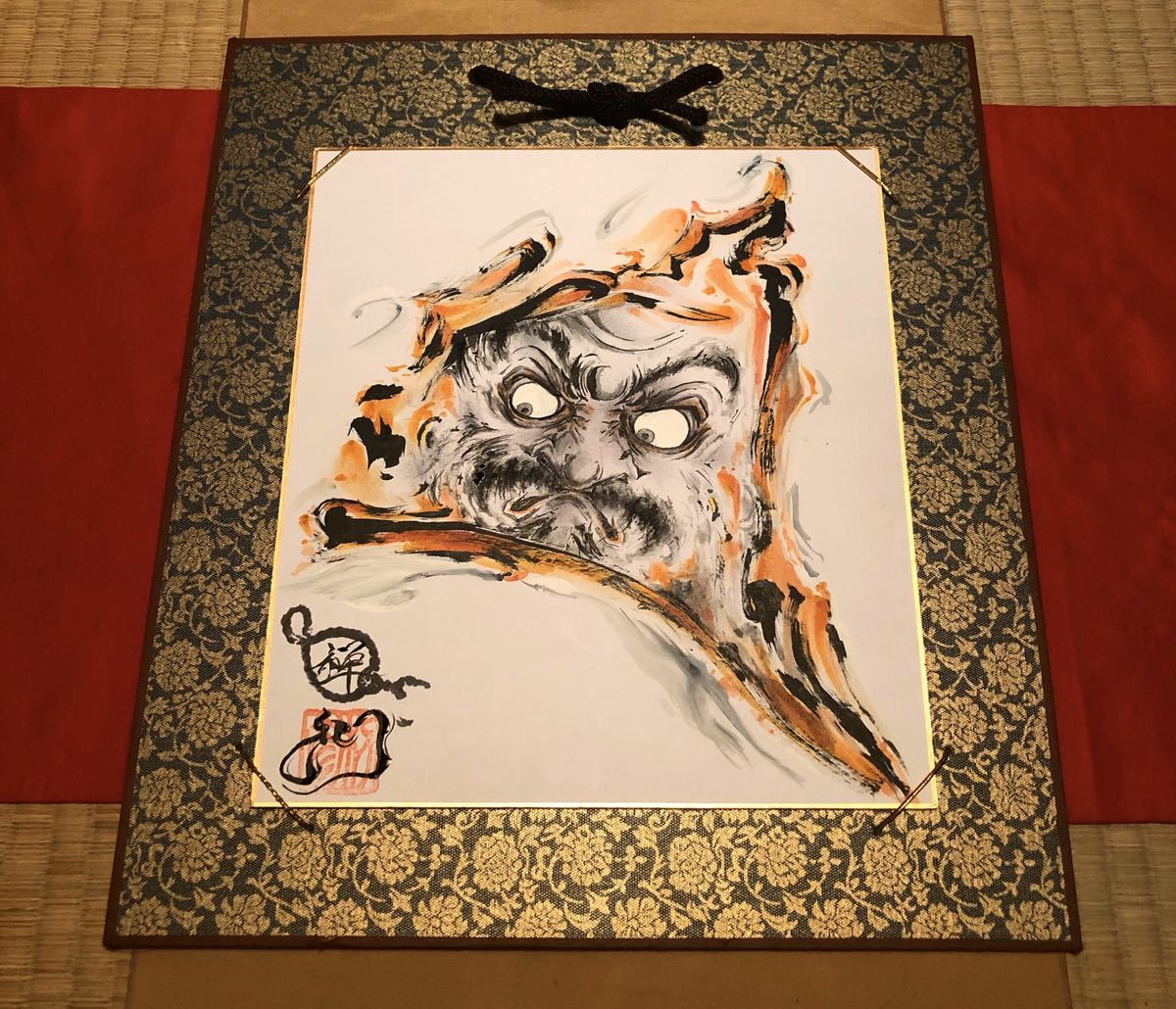 最新入荷 達磨 Daruma 水墨画 Labelians Fr 最新入荷 達磨 Daruma 水墨画 Labelians Fr