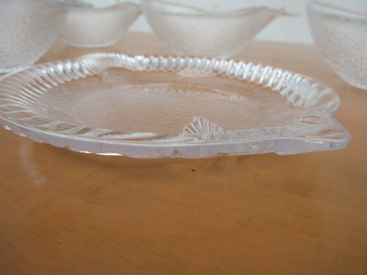 【A~第16】 和～洋 ガラス製 取り皿～小鉢 ３種類１５枚揃い  №倉. お80の画像6