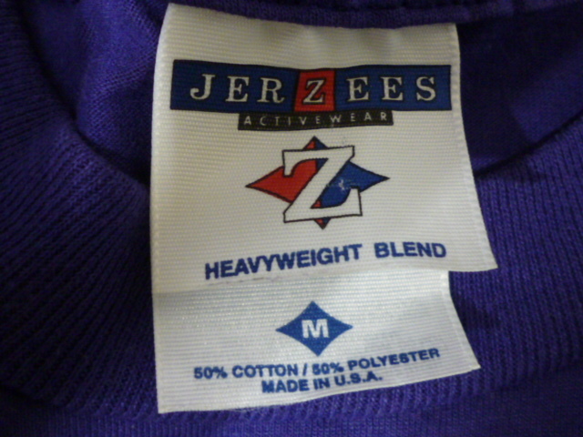 USA古着　Tシャツ JERZEES M CAMP 紫　パープル　90s ガールスカウト_画像3
