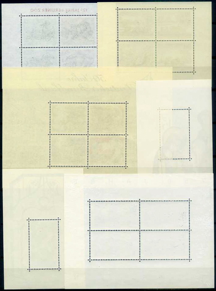 ★1969-87年 ドイツ-ベルリン 「動物園,カーレース,放送50年,クリスマス,ベルリンの風景」小型シート 6枚 未使用(NH)★YH-05_画像2