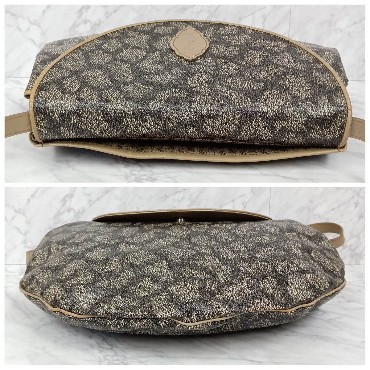 イヴサンローラン ショルダーバッグ ジラフ柄 アニマル ヴィンテージ YSL イヴ サンローラン 2WAY ショルダーバッグ クラッチバッグ