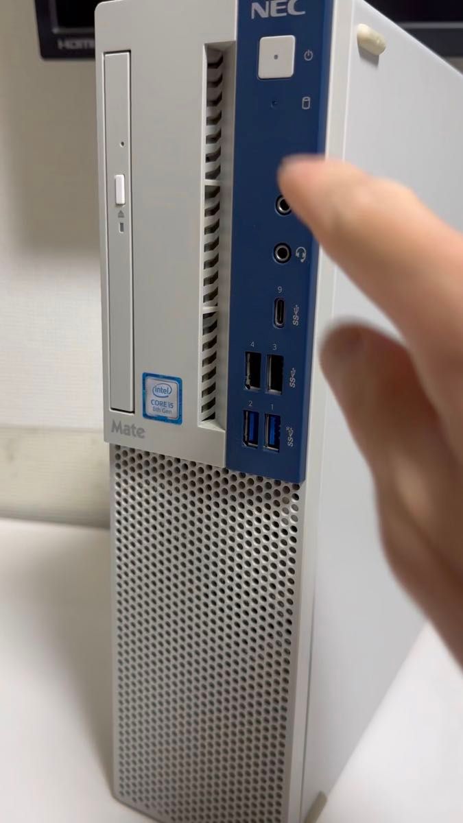 NEC Win11Pro Corei5-8500 8GB 新品m.2 大容量hdd office2021 DVD、4K視聴可能