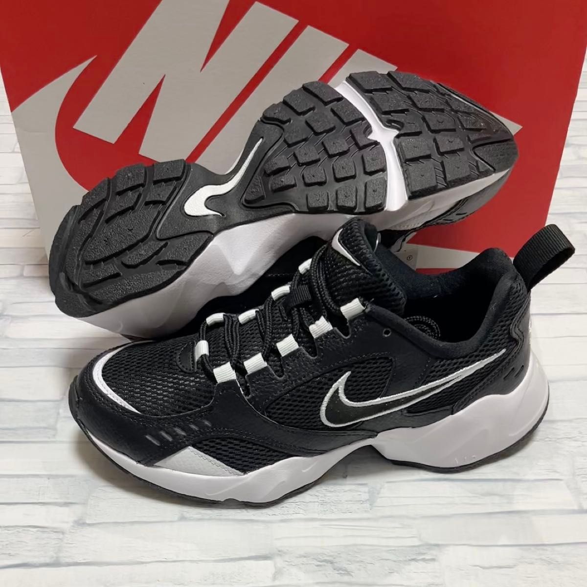 NIKE WMNS AIR HEIGHTS ナイキ エア ハイツ ブラック ダッドシューズ 厚底スニーカー 厚底 新品 24.0㎝