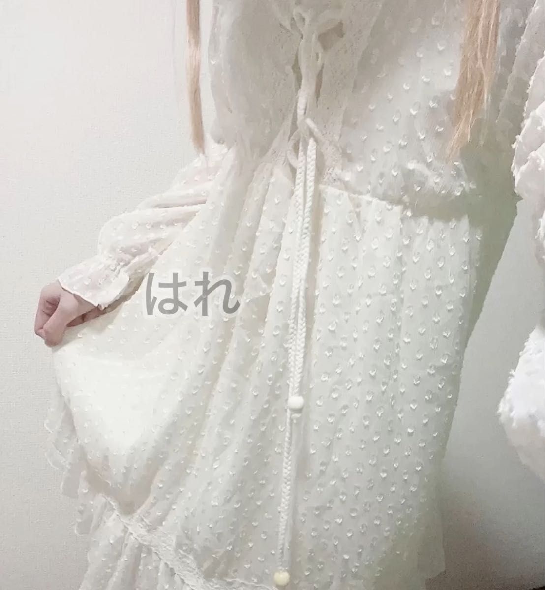 ミニスカート ワンピース 白