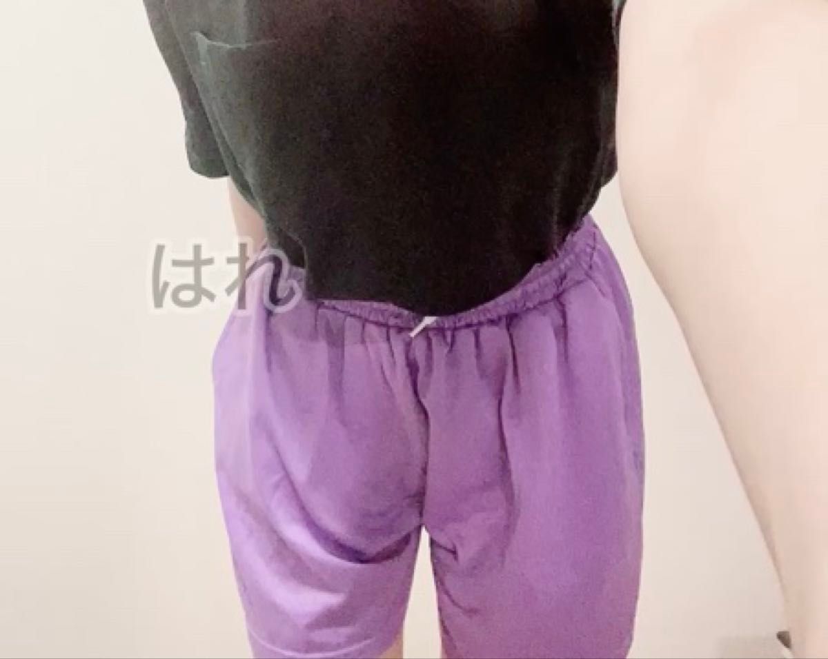 紫 ショートパンツ