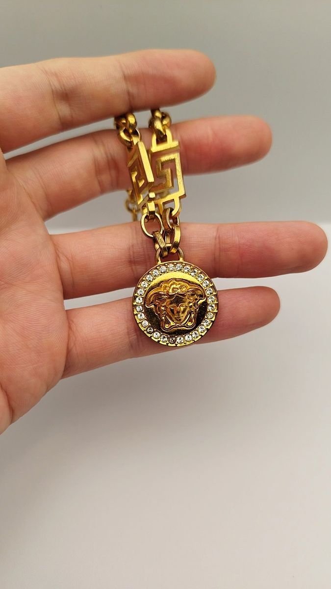 ヴェルサーチ◎Versace◎ブレスレット◎ゴールドカラー◎グレカ◎メデューサ◎金色 長さ調節可能 豪華 チェーン