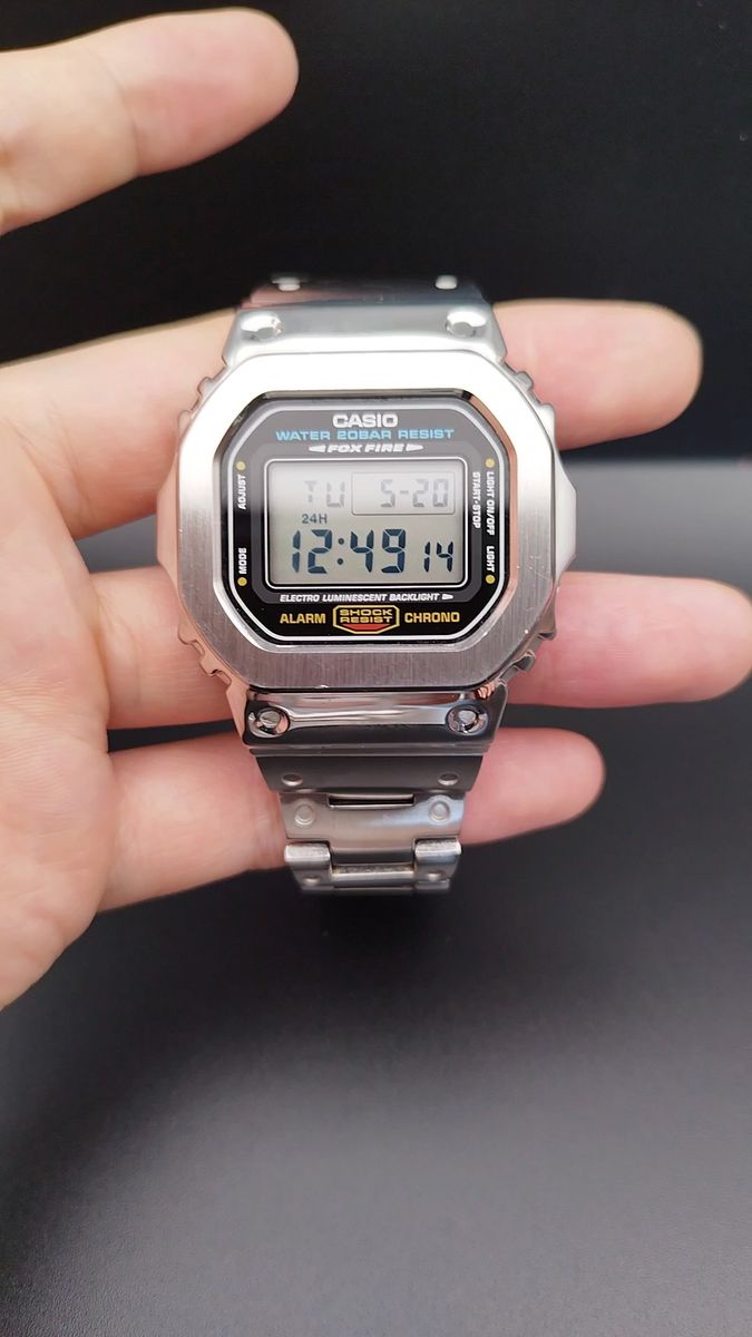 G-SHOCK◎DW-5600E◎フルメタル◎腕時計◎稼働中◎高品質良品 ジーショック カスタム