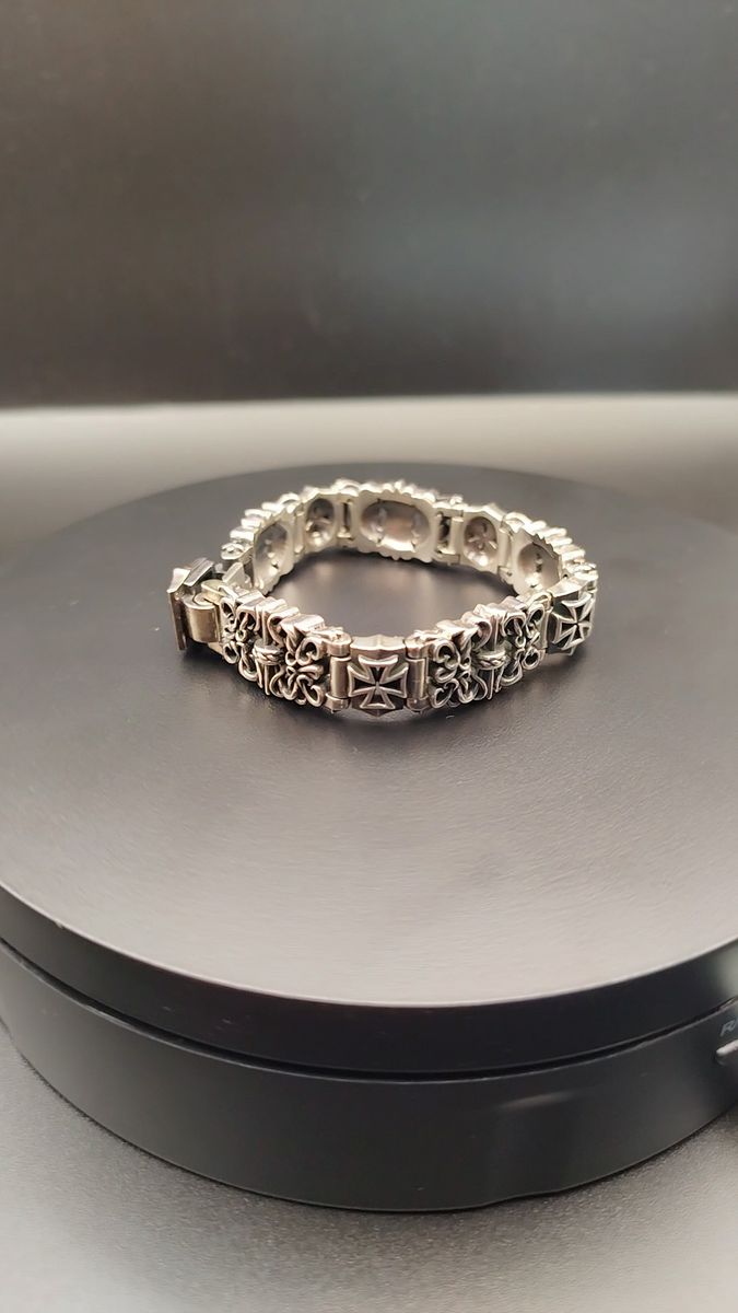 DEAL DESIGN◎ブレスレット◎silver925◎良品◎シルバー925 KGガード アイアンクロス