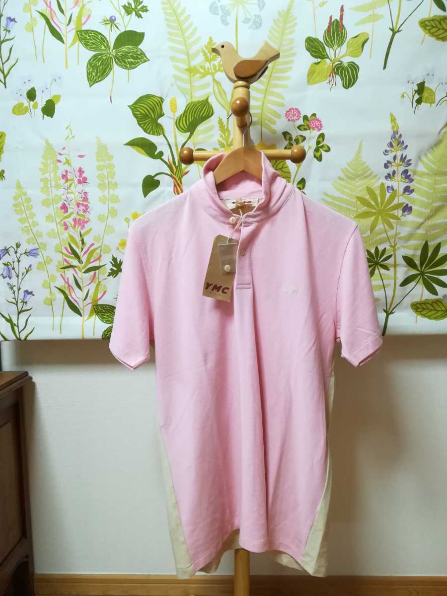 YMC ワイエムシー 薄ピンク色のポロシャツMサイズ♪_画像1