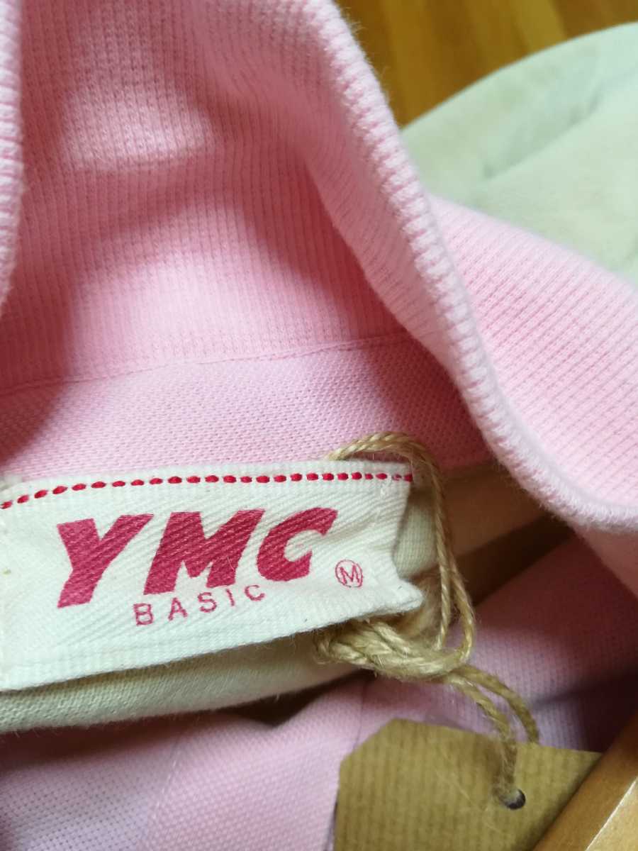 YMC ワイエムシー 薄ピンク色のポロシャツMサイズ♪_画像6