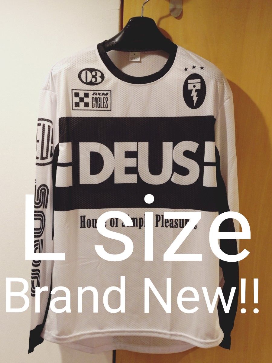 Deus MXジャージ 黒 新品 モトクロス オフロード FUEL MARIA 新品 Deus MXジャージ モトクロス オフロード FUEL MARIA 長袖T