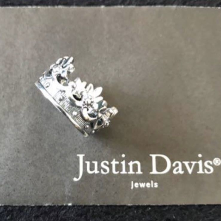 新品◆JUSTIN DAVIS◆PRINCESS CROWN RING◆11号◆定価31,900円◆SRJ120◆廃盤◆