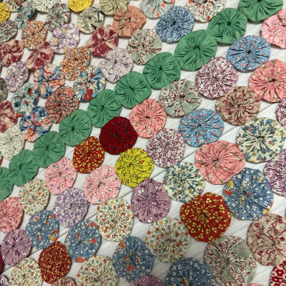 アンティーク ヨーヨーキルト フィードサック 【公式通販】