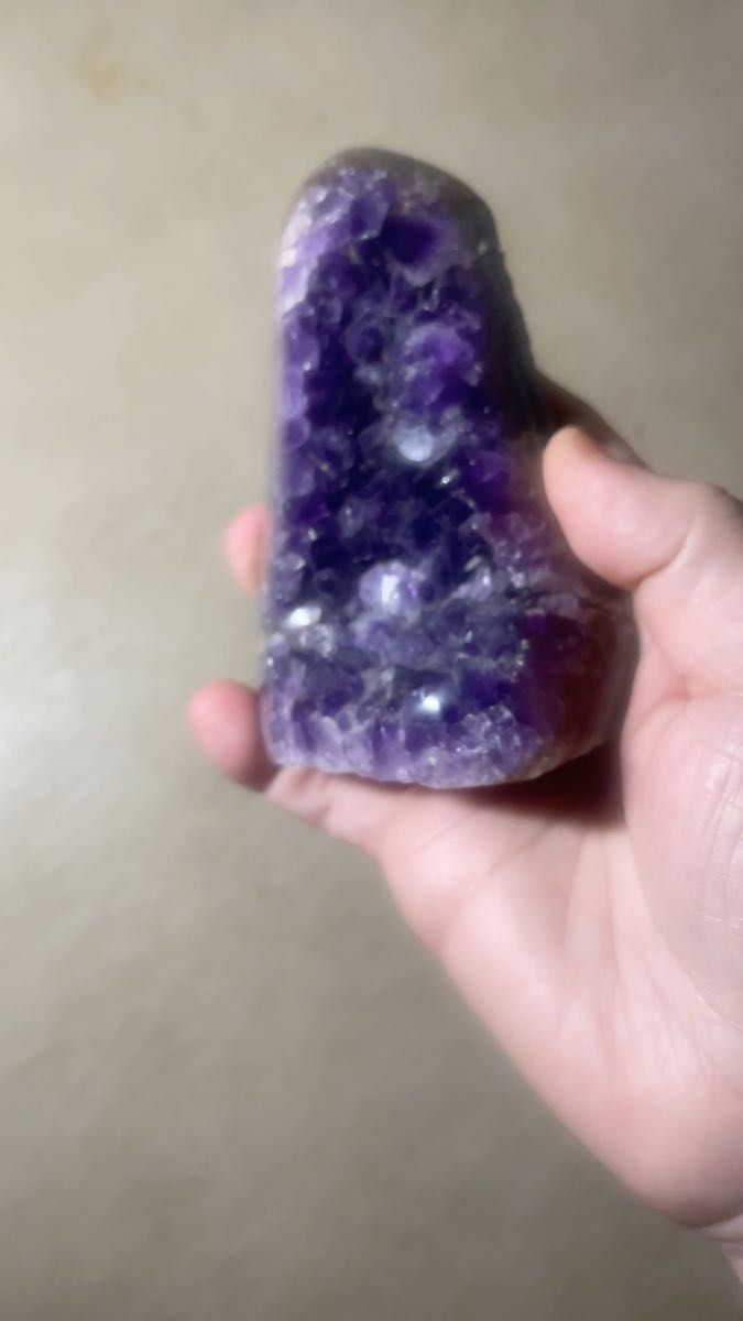 アメジスト クラスター 原石 置物 パープル 紫水晶 天然石 パワーストーン ウルグライ産 可愛い