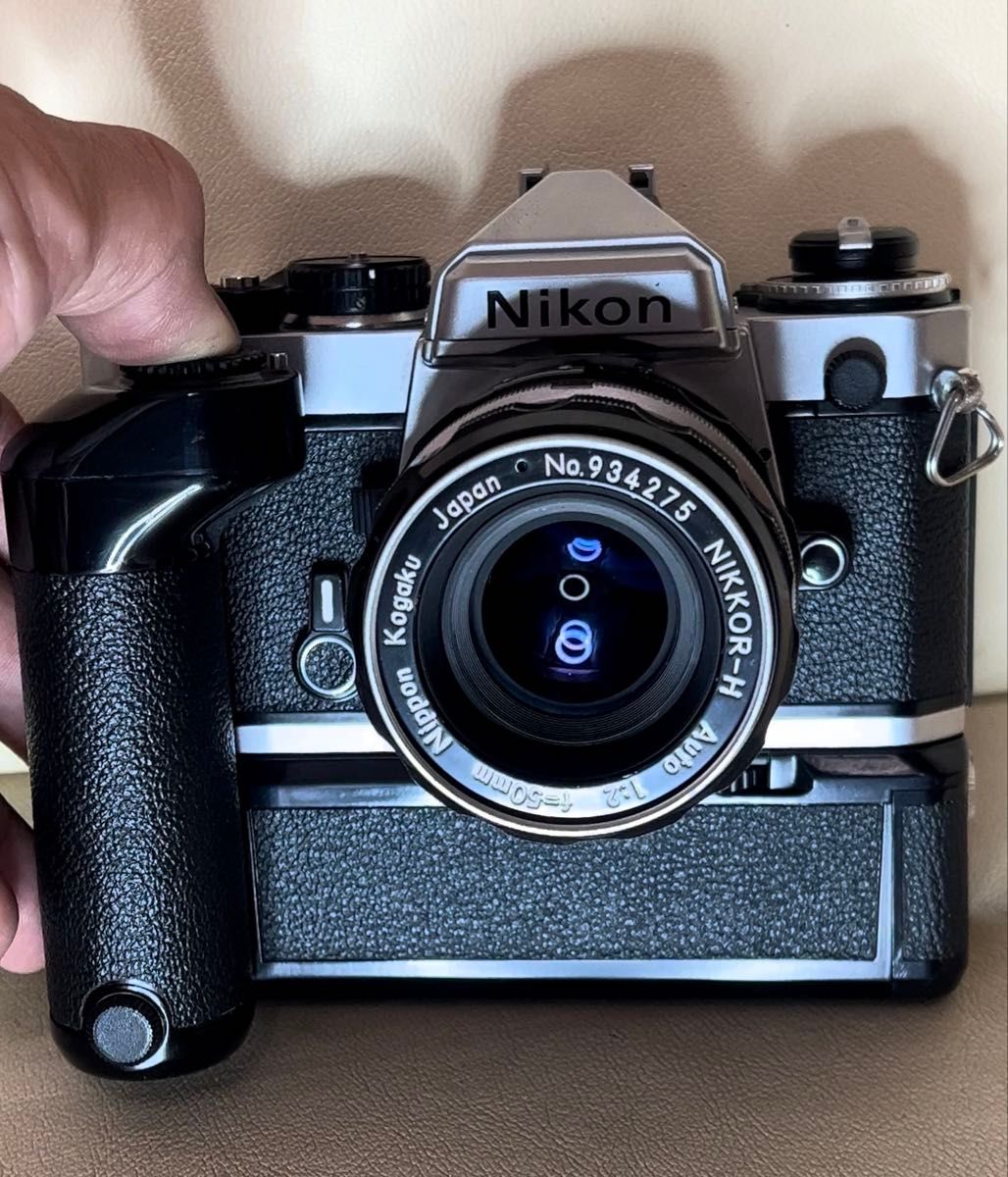 Nikon FE +MD-12+NIKKOR-H Auto 50mm 1:2 Ai改