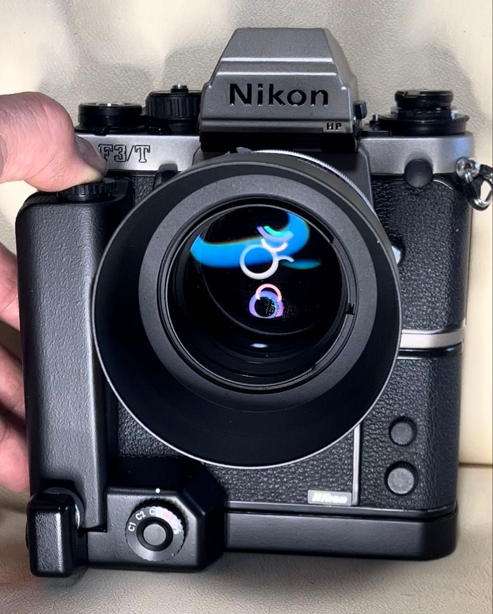 Nikon F3/Tチタンシルバー+MD-4+コマ速変換機MK-1