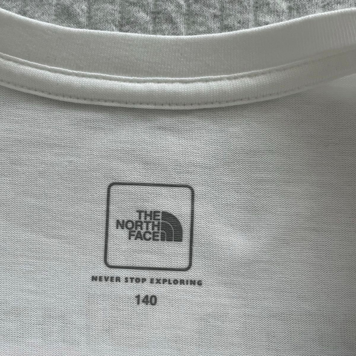 THE NORTH FACE ザ・ノース・フェイス Tシャツ 140cm  白 ホワイト ノースフェイス 綿 ポリエステル 