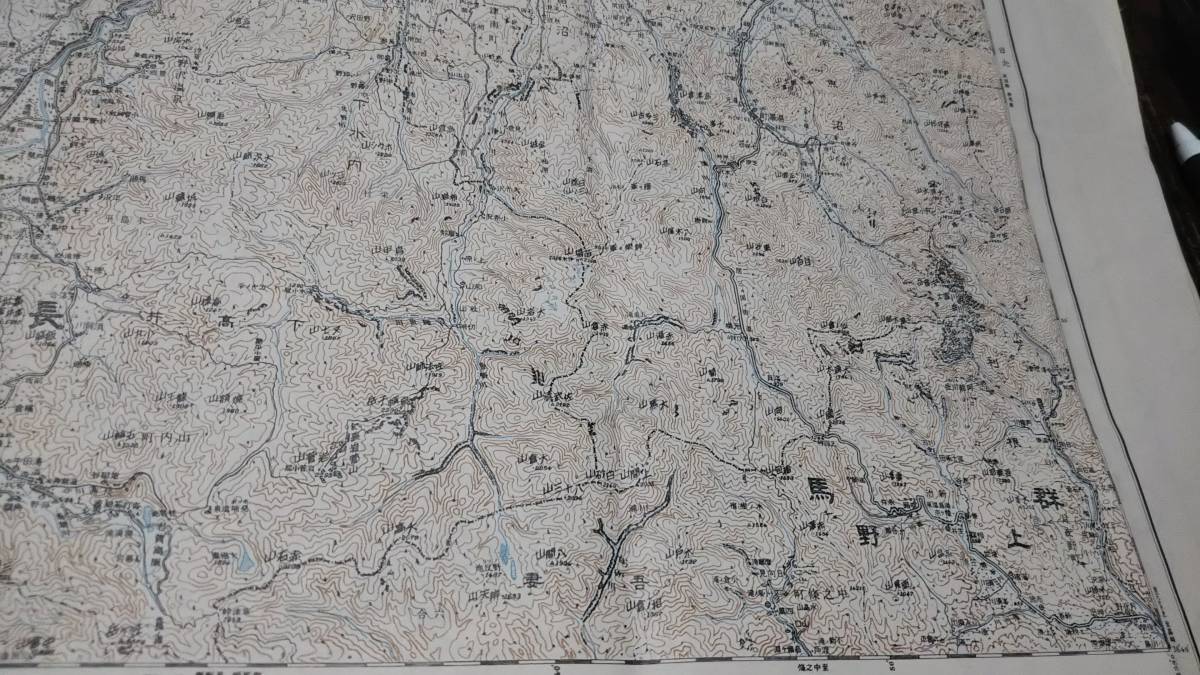  古地図  高田 新潟 群馬 長野県 地図 資料 ５８×４６cm 大正9年測量 昭和35年発行の画像5