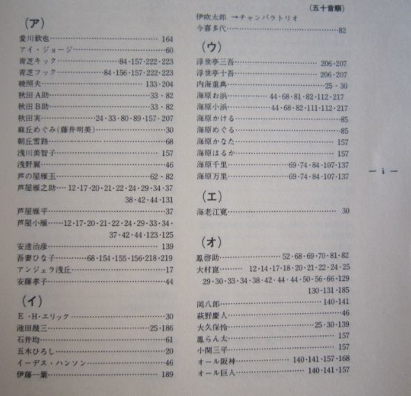 【本、雑誌】　続 上方タレント101人　著者：新野新　II017_画像3