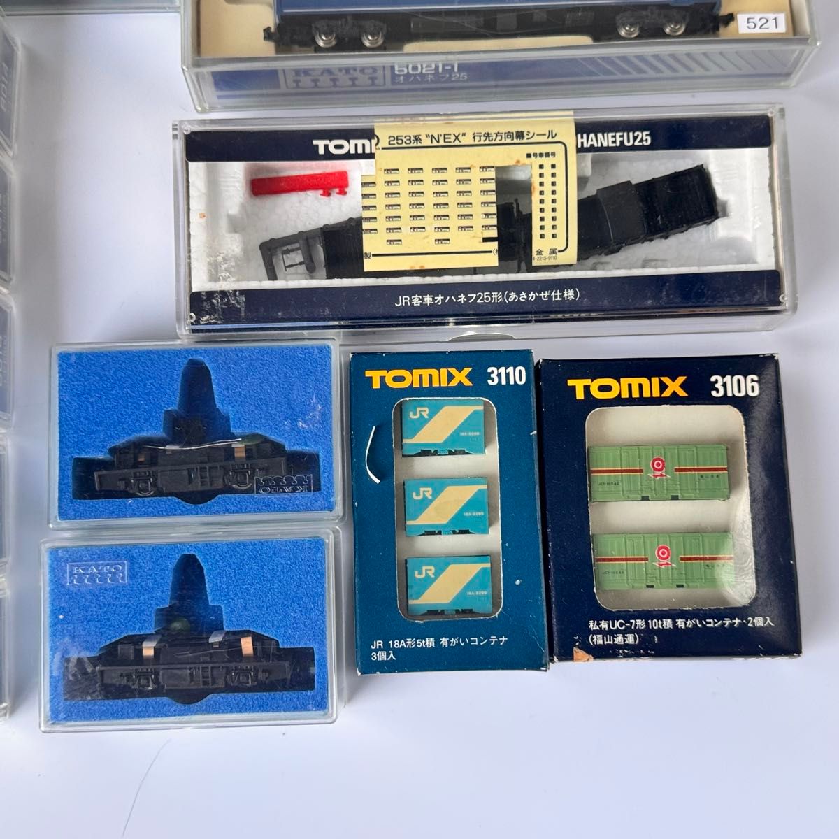 Nゲージ TOMIX KATO 16台 Nゲージ】KATO・TOMIX 国鉄客車・貨車・コンテナ 16両+コンテナ