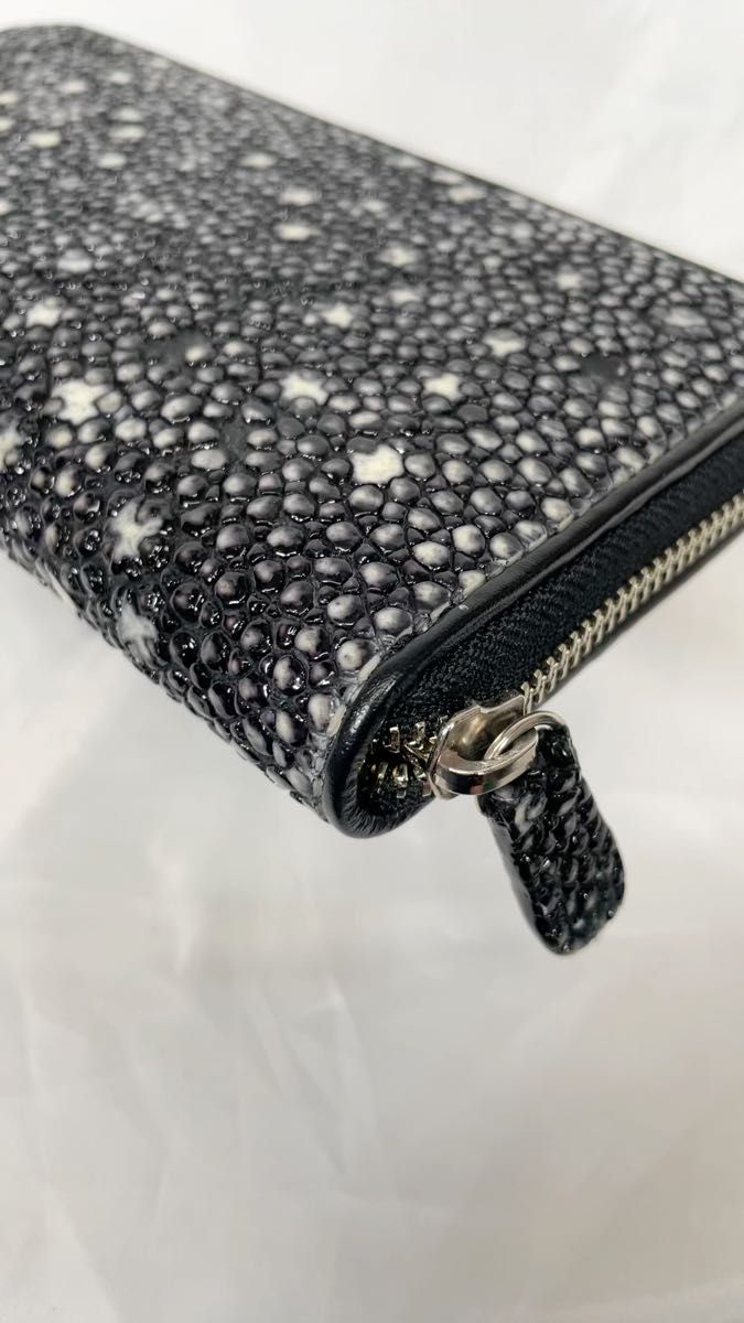 スタースティングレイ 本革 財布 ウォレット 長財布 ラウンドジッパー ラウンドファスナー エイ革 レディース メンズ 希少
