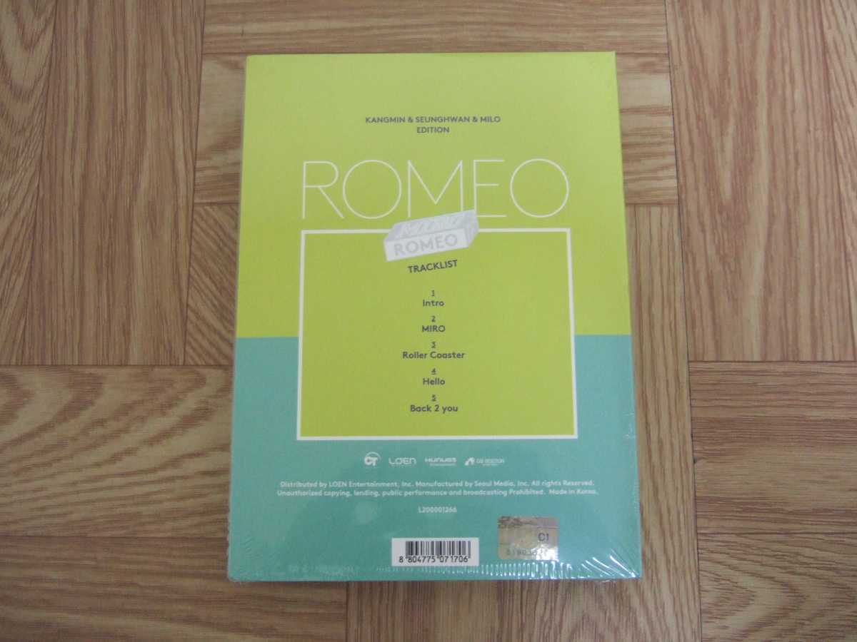 ★処分★《未開封CD》ロミオ ROMEO / MILO　KANGMIN & SEUNGHWAN & MILO EDITION 韓国盤_画像2