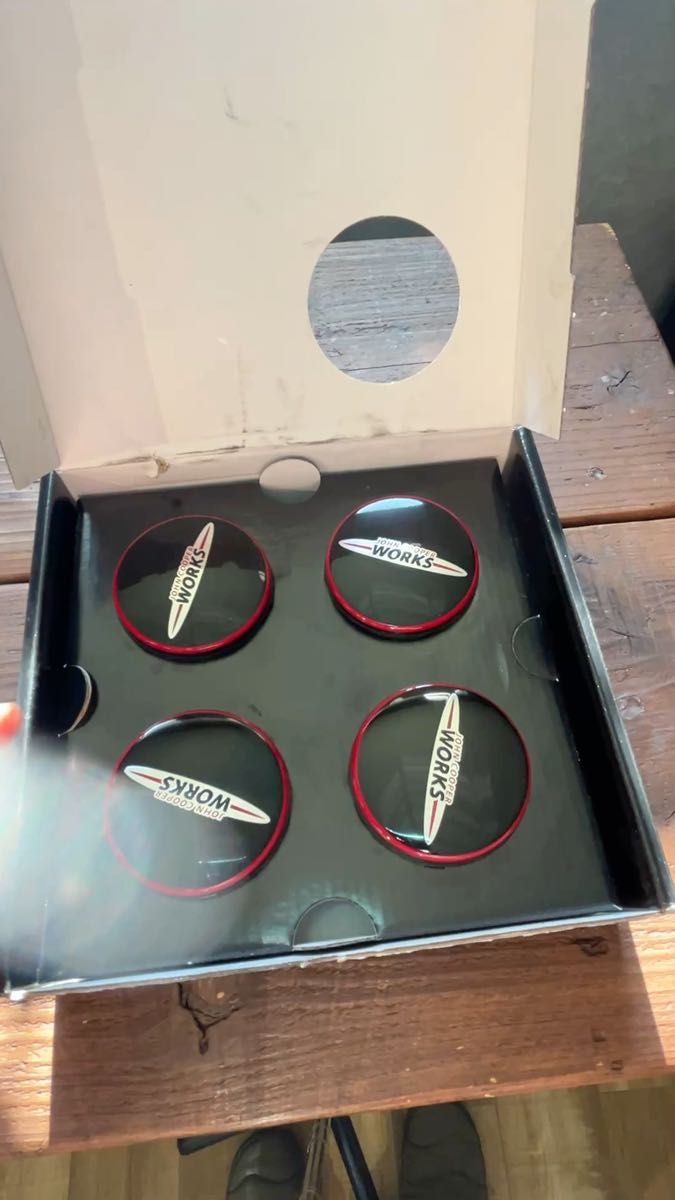 早い者勝ち 現品限り 中古MINI 純正品 ジョンクーパーワークス フローティングセンターキャップ 4個 F54 F55 F57