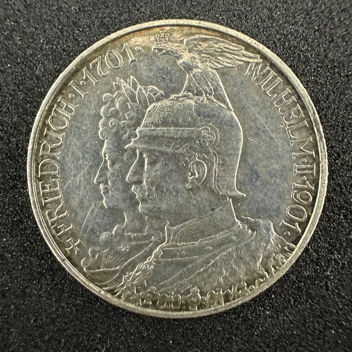 ドイツ プロイセン王国 200周年記念コイン 記念硬貨 2マルク 1901年 ドイツ プロイセン王国 200周年記念コイン 記念硬貨 2マルク