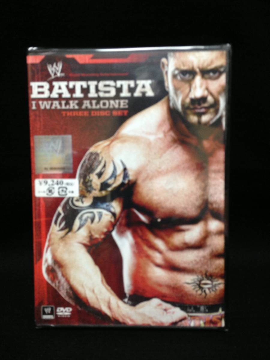 WWE：バティスタ～アイ・ウォーク・アローン DVD（日本盤、3DVD、未開封品）
