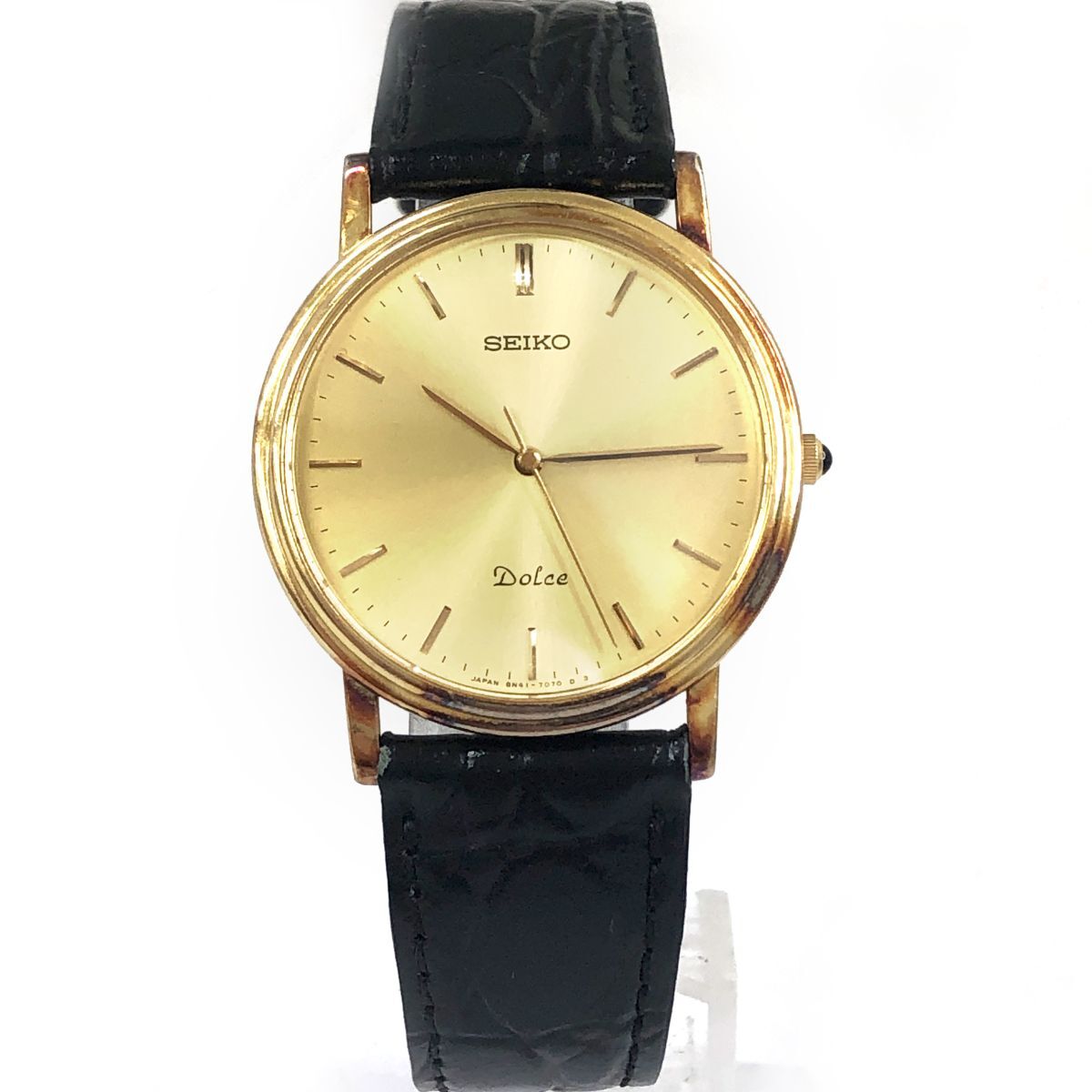 プランと料金 美品 SEIKO セイコー DOLCE ドルチェ 腕時計 8N41-7030 クオーツ ドルチェ