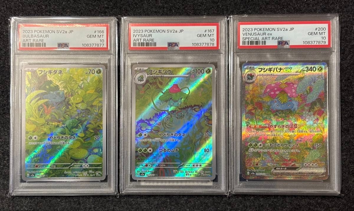 フシギダネ AR フシギソウ AR フシギバナex SAR PSA10 連番 進化 フシギダネ AR フシギソウ AR フシギバナex SAR PSA10 連番 進化