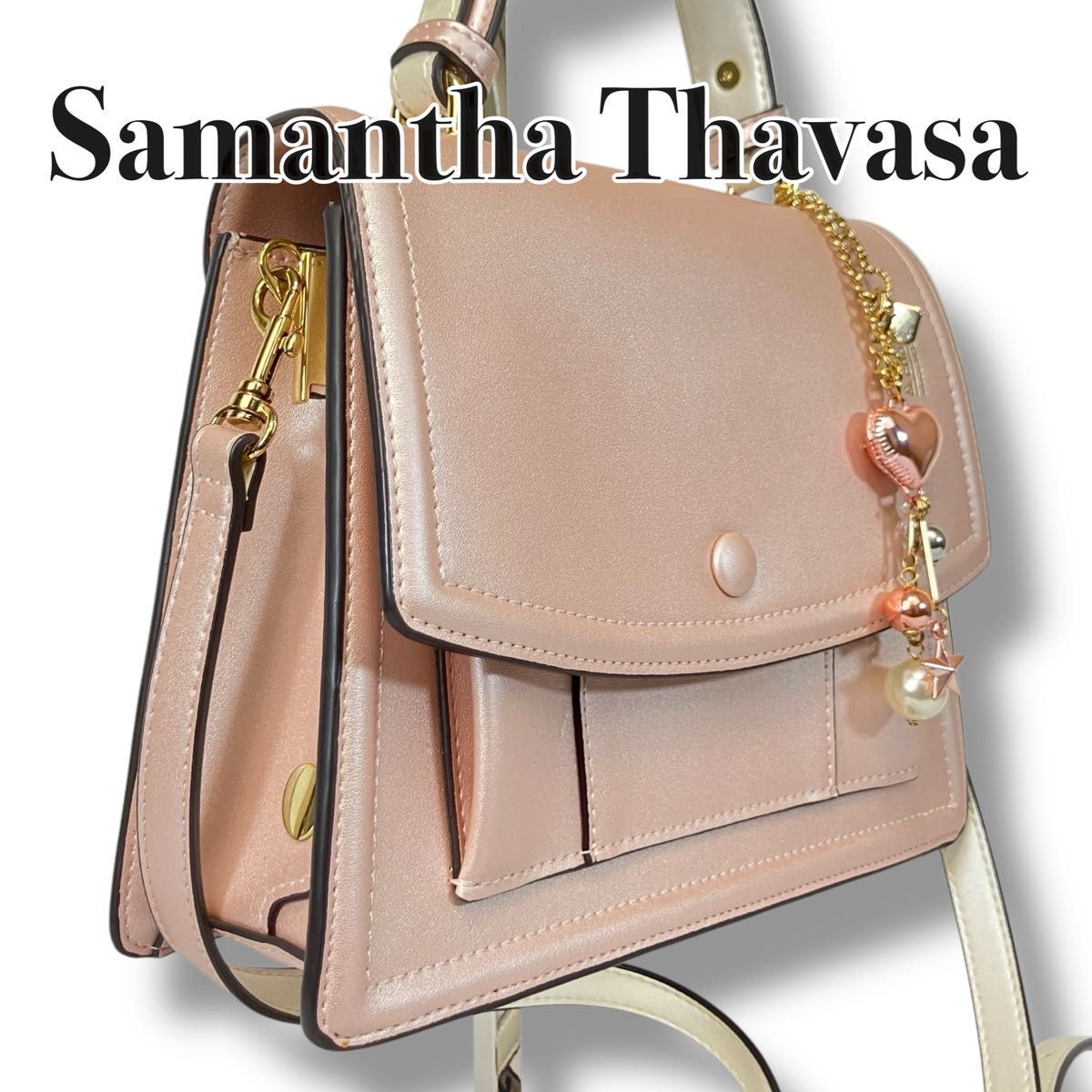 セミハード合皮2wayバッグ(FREE ブラック): Samantha Thavasa