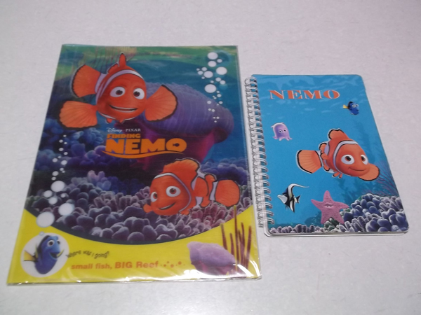 [　NEMO ディズニー 【　ノート + 未開封新品 クリアファィル　】 ファインディング・ニモ Finding Nemo_画像1