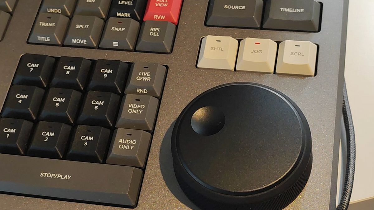 未使用 Blackmagic Design DaVinci Resolve Speed Editor グレー
