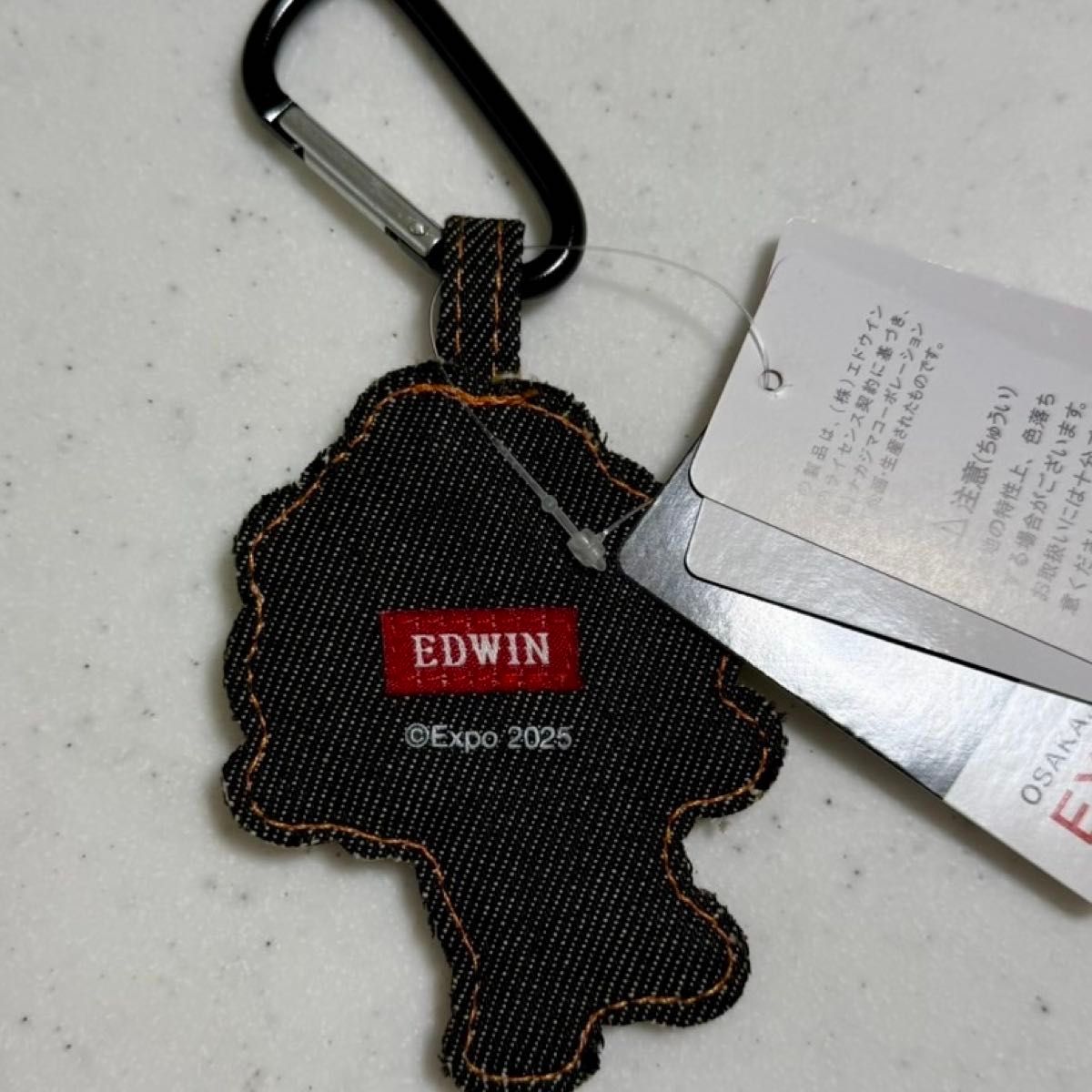 ミャクミャク エドウィン カラビナ EDWIN ミャクミャク コラボ デニム 刺繍 カラビナ アップリケ