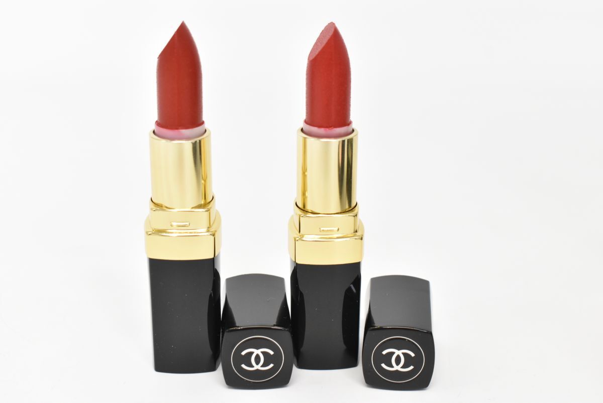 (1096S 0508M19) 1円～ 未使用 CHANEL シャネル 3點セット フェイスパウダー 04ECLAT 口紅 リップ ルージュ REGAL RED コスメ 化粧品