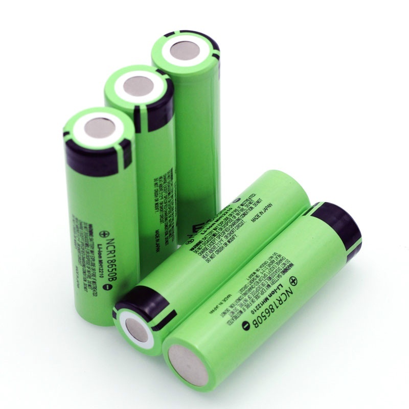 18650　リチウムイオン電池　生セル　3.7V 3400mAh 65mm(長さ)　NCR18650B(FH)フラットヘッドタイプ　高容量タイプ　5本セット　即納a_画像1