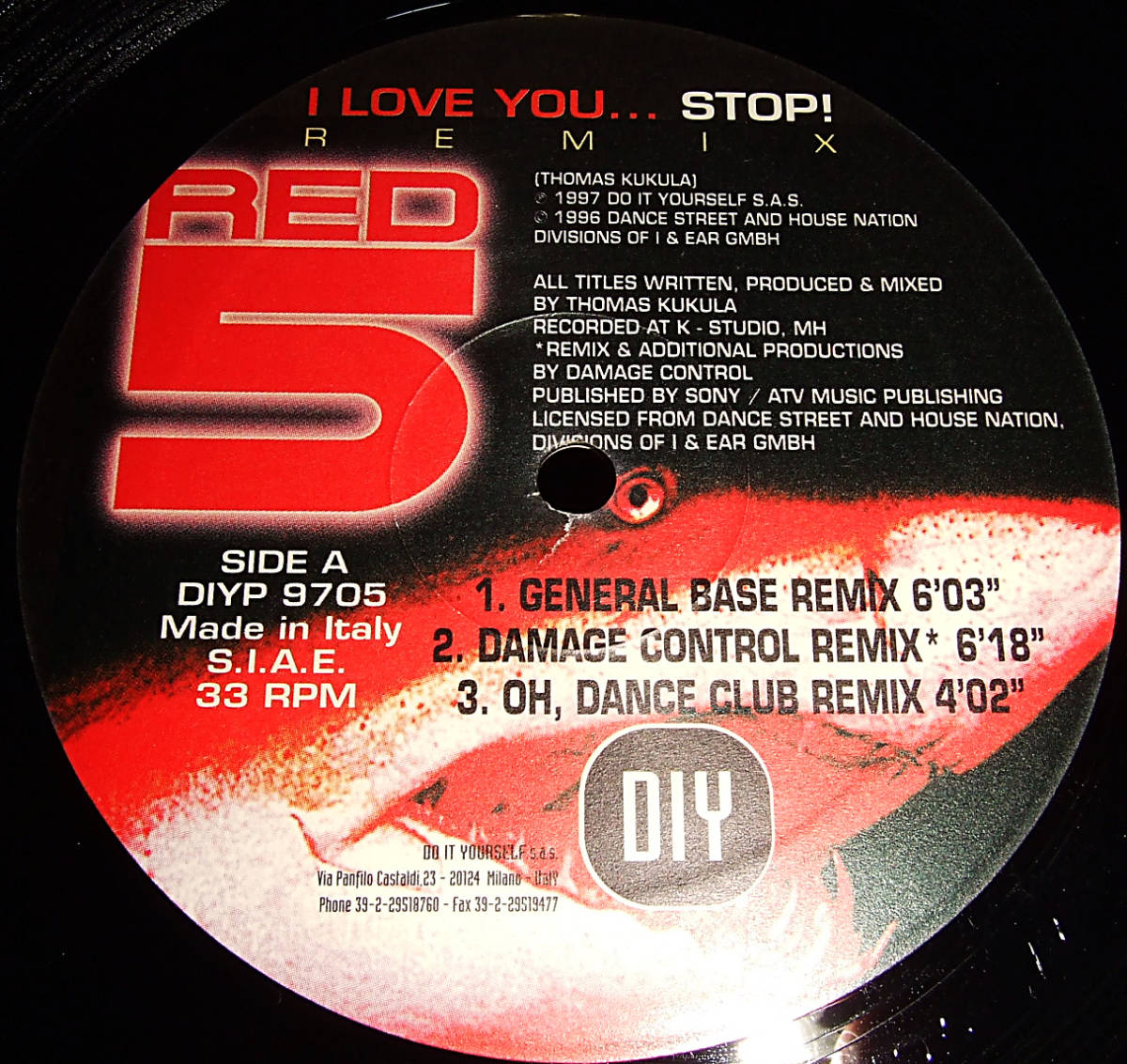 d*tab Red 5: I Love You ... Stop! Remix ['97 House]_画像3