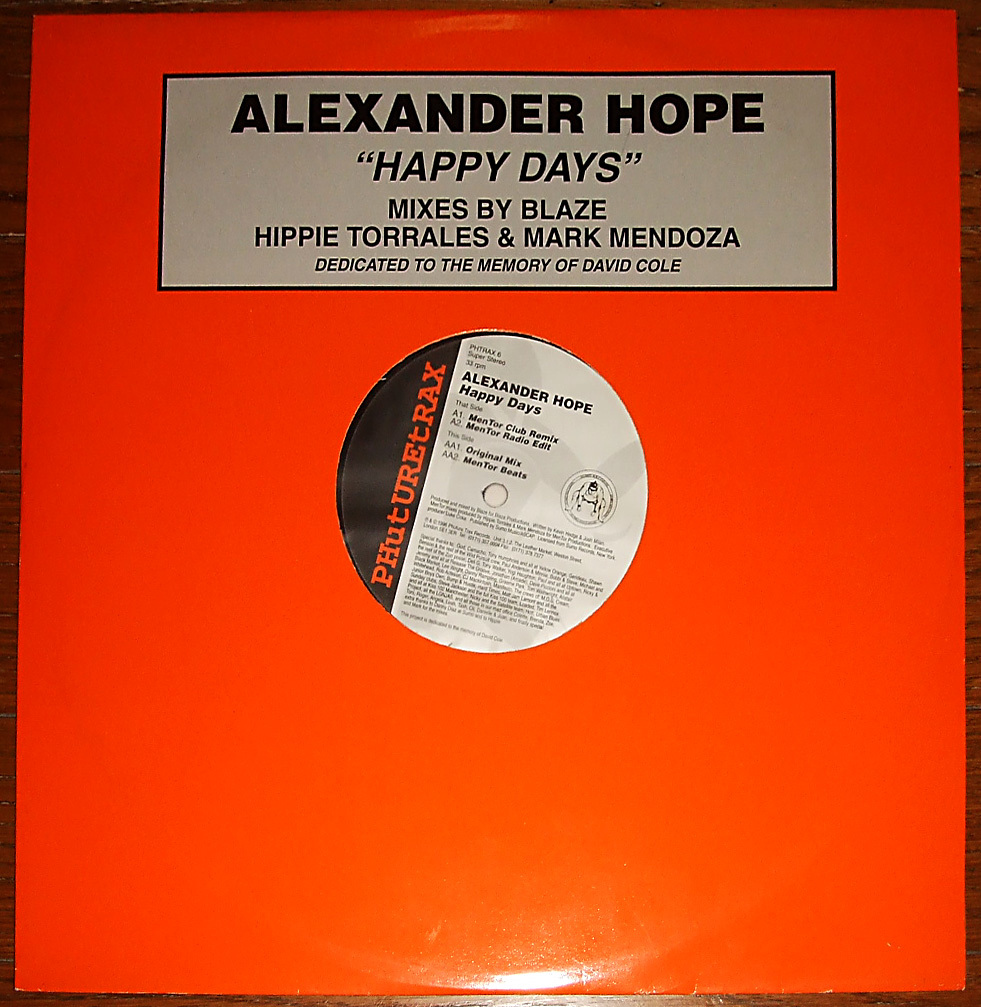 d*tab 試聴 Alexander Hope: Happy Days ['96 House]_画像1