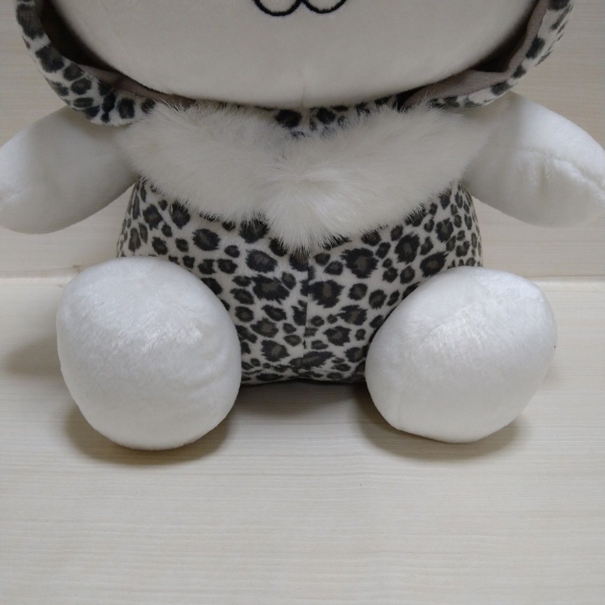 うさずきん BIGサイズ 特大 ぬいぐるみ レオパード ヒョウ柄