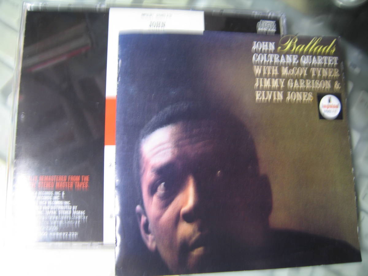 無傷日本盤CD ジャズ絶対定番 ジョン・コルトレーン ９曲盤 バラード＋１JOHN COLTRANE BALLADS+1/s _画像3