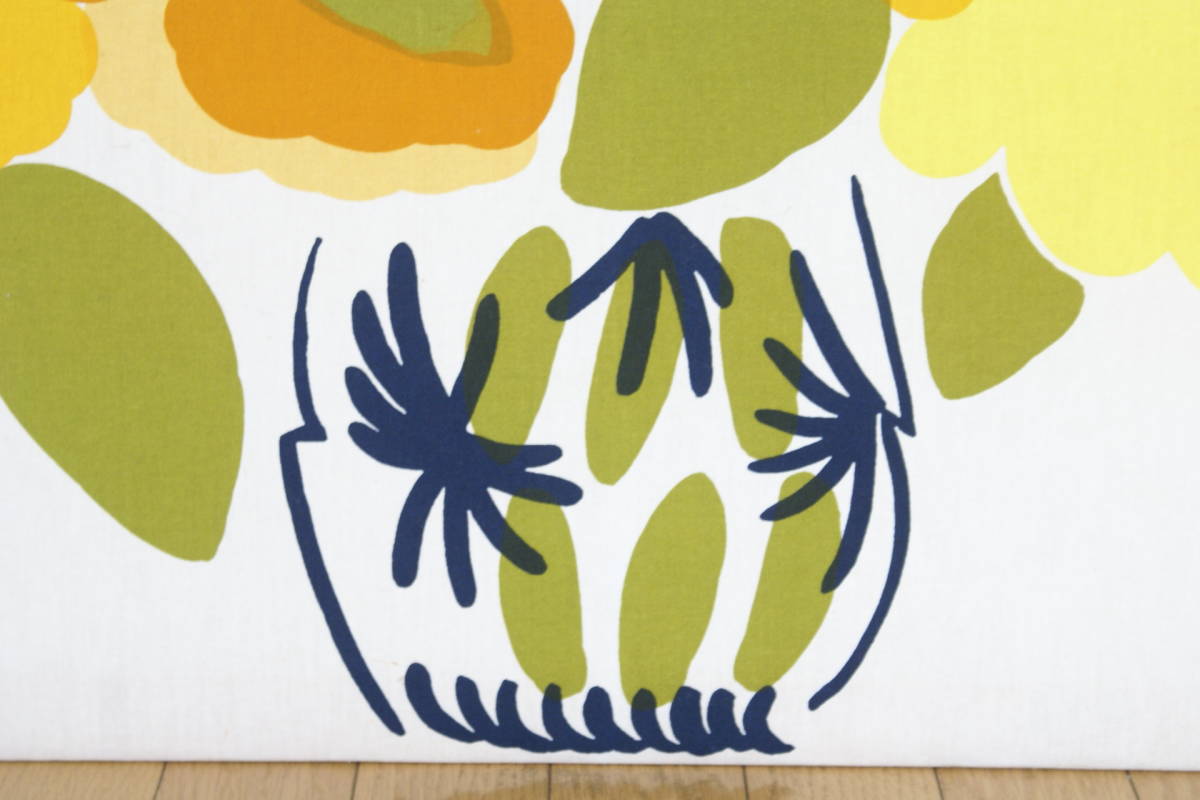 万歳セール！ビンテージ 1972年 マリメッコ ファブリックパネル 133×80cm MAIJA ISOLA MARIMEKKO 北欧 フィンランド@60s 70s Fredericia_画像7